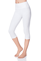 🌟 Damen 3/4 Leggings Capri Leggings Hochtailliert Baumwolle Relax Freizeithose 🌟