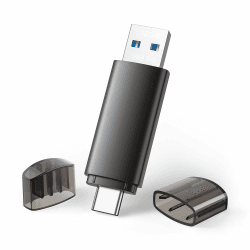🔥 1 Stück USB Stick 32GB USB C Stick 3.0 USB Stick 2-in-1 OTG Speicherstick Schwarz 🔥