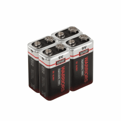 🔋 Warriors 9V Blockbatterie - Ultra High Power und Ultra Long Life!