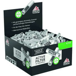 🔥 Superdeal: Gizeh 20703 Aktivkohlefilter-8mm - 200er Box 🚬