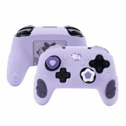 🎮 GeekShare Switch Pro Controller Skin Set - Star Wings Series (lila) 🌟