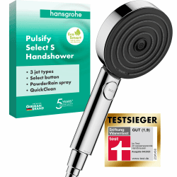 Hansgrohe Pulsify Select S - Wassersparender Duschkopf 9 l/min (EcoSmart) 🚿
