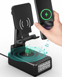 6-in-1 Bluetooth-Lautsprecher & Handyhalterung - Geschenkidee mit Stil! 🎁