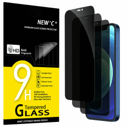 📱 NEW'C 3 Stück Sichtschutz Panzer Schutz Glas für iPhone 12,iPhone 12 Pro (6,1 Zoll) 🛡️