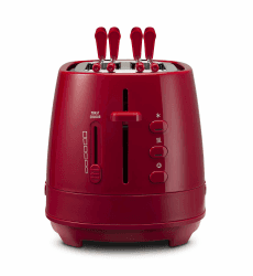 🔥 Tolles Angebot! De Longhi CTLAP2203 Toaster mit Zange, 550 Watt, rot - Nur 42€!