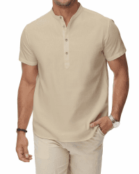 👕 HMIYA Herren Sommerhemd aus Baumwolle und Leinen 👕
