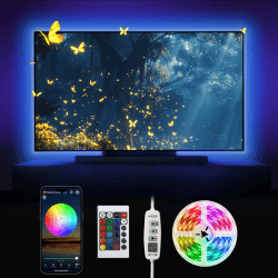 🌈 Nixtrve LED TV Hintergrundbeleuchtung | RGB LED Strip 3M USB Bluetooth LED Streifen