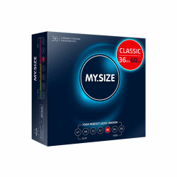 🌟 My.Size Kondome Größe 5, 60 mm, Großpackung, 36 Stück