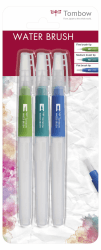 🎨 Tombow Wb-3P Pinselset mit Wasserbehälter (leer), 3-teilig
