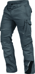 👨‍🔧👖 Leib Wächter Herren Flex-line Arbeitshose 48 Grau/Schwarz 🛠️