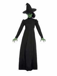 🧙‍♀️ Smiffys Böse-Hexe-Kostüm, Schwarz, mit Kleid & Hut 🖤