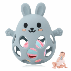 Montessori Beißring & Rassel für Babys 🦷👶