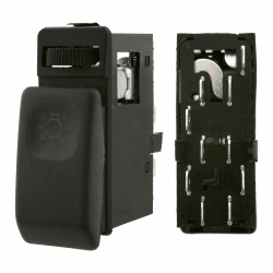 🚗🔧 Top Angebot! febi bilstein 15624 Lichtschalter mit Regler, 1 Stück, schwarz