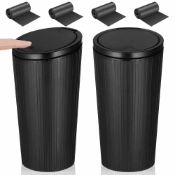 Zocipro 2 Stück Auto Mülleimer 🚗🗑️ Mini Mülleimer mit Deckel