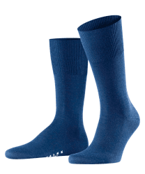FALKE Herren Socken Airport M So Wolle Baumwolle einfarbig 1 Paar 43-44 Blau Royal Blue 6000 🧦🛫