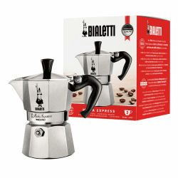 🇮🇹 Bialetti Moka Express Aluminium-Kaffeemaschine für Herdplatten (2 Tassen) 🍵