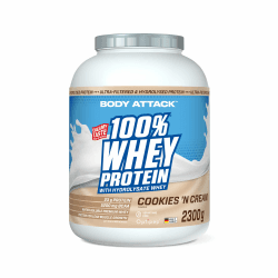 Angebot: Body Attack 100% Whey Protein - Cookies n Cream, 2,3kg