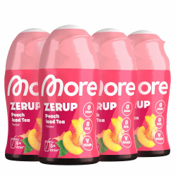 🍑🍹 MORE Zerup Peach Iced Tea Sirup - Zuckerfrei & Vegan
