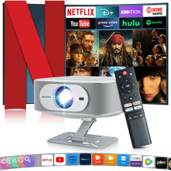🎬 Salange Beamer - Offiziell Netflix unterstützt - Native 1080P Projektor mit 4K Unterstützung
