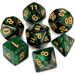QMAY DND Dice Polyedrisches Würfel Set - 7 Stück 🎲🎲🎲