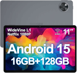 DOOGEE U11 Android 15 Tablet 11 Zoll 16GB RAM +128GB ROM (2TB TF) 8580mAh Gaming Tablet Android [2025]