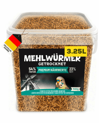 Getrocknete Mehlwürmer Premium Hühnerfutter 🐛🌿