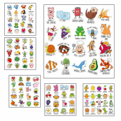 480 Stück Lehrer-Belohnungsaufkleber für Kinder 🌟🎨, Aufkleber in 6 Designs 🎒📚, Schulaufkleber auf Bögen 🏫📝