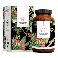 🌿 Aminosäuren Komplex hochdosiert - 180 vegane Amino Tabletten mit je 1000 mg pro Tagesdosis 🌟
