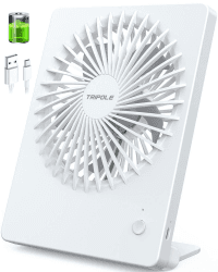 TriPole Tischventilator Leise, 2000mAh Ladefähige USB Ventilatoren - Angebot