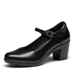 DREAM PAIRS Dame Mary Janes Pumps Chunky High Heel Kleid Schuhe