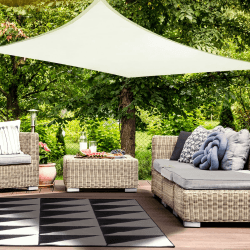 HAIKUS Sonnensegel Wasserdicht Rechteckig 4x5m Premium PES Polyester mit UV Schutz 🌞🌿