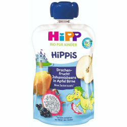 🌟 Angebot: HiPP HiPPiS Quetschbeutel, Drachenfrucht-Johannisbeere in Apfel-Birne, 100% Bio-Früchte!