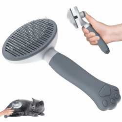 Selbstreinigende Hundebürste & Katzenbürste 🐾 Ergonomischer Griff & Patented Design