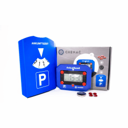 🚗 Elektronische Parkscheibe mit Zulassung, klebepads und Batterien 🕒 - Elektrische Parkscheibe - Manuelle und automatische Digitale Parkscheibe für Autos 🚙