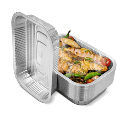 Mamatura Aluschalen Grill [Wiederverwendbar] | 25 Aluminium Tropfschalen