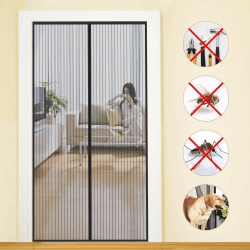 🦟🚪 MYCARBON Fliegengitter Tür Magnet 90x210cm Insektenschutz 🌞🌬️