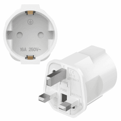 🔌🌍 Reisestecker UK Adapter England Deutschland Stecker-2 Stück