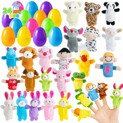 🐰🎉 JOYIN 24 Stück Surprise Ostereier mit Fingerpuppen 🐣🎁
