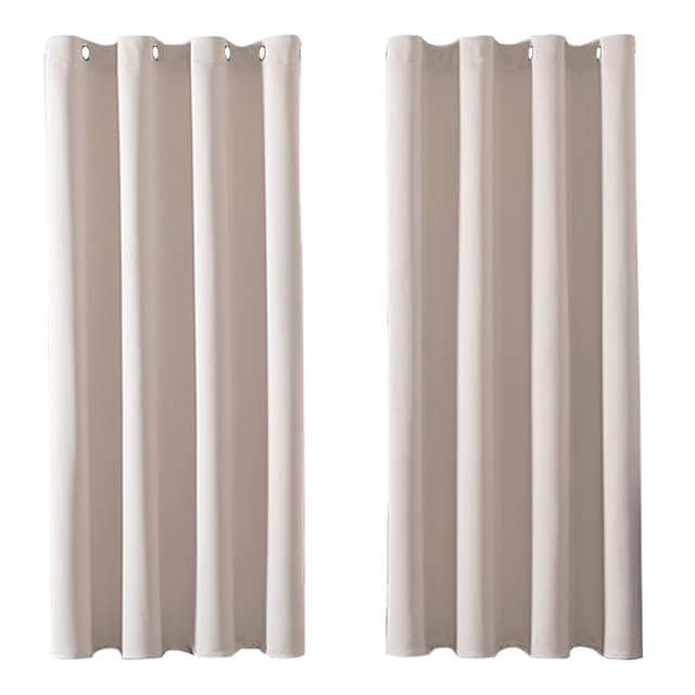🌟 MRTREES Blickdicht Gardinen Set 2er Pack - Beige Creme 160×140cm
