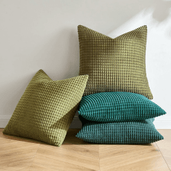 MIULEE 4er Set Kissenbezug Kordsamt 40x40cm Grüne Serie 🛋️