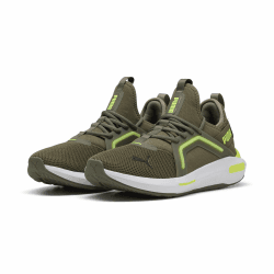 🔥 Deal des Tages: PUMA Unisex Softride Enzo 5 Straßen-Laufschuh 43 EU Loden Green Yellow Alert 🏃‍♂️