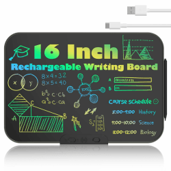 🎨 HOMESTEC Spielzeug Kinder Zeichentafeln 16 Zoll | Buntes Vollbild Schreibtafel für Kinder | USB Wiederaufladbares Whiteboard 🎁