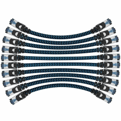 🚀 Super Angebot! 10 Stück 10x 0,25m CAT8 Ethernet Kabel
