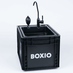 🚿🏕️ BOXIO - WASH: Mobiles 40x30 Spülbecken für Van Ausbau, Friseur & Garten