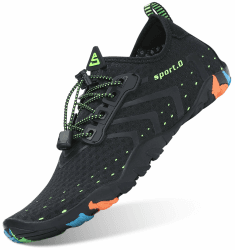 🌊🏄 SAGUARO Herren Badeschuhe Damen 43 EU Schwarz - Rutschfest & Schnell Trocknend 🌞