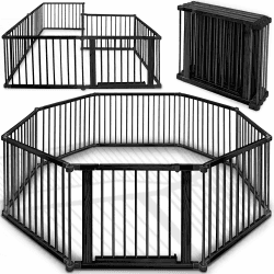 KIDUKU® 7,2 Meter Baby Laufgitter XXL klappbar inkl. Tür 🧒🏼🎉