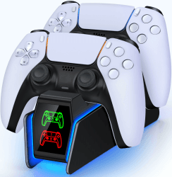 PS5 Controller Ladestation Zubehör mit RGB Light 🎮🔋