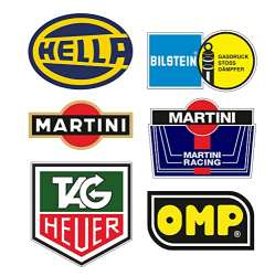 🏁🚗 Cut-It Folientechnik & Design MG653 / 6X Youngtimer Sticker Set 🏎️🔥