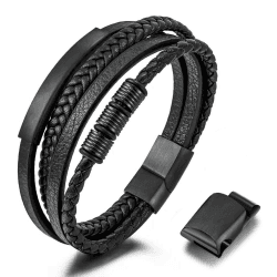 Herren Armband Leder Armreif 🎁 Valentinstag Geschenk für ihn