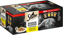 Sheba Katzennassfutter Delikatesse in Gelee, 40 Portionsbeutel, 40x85g 😺🍗